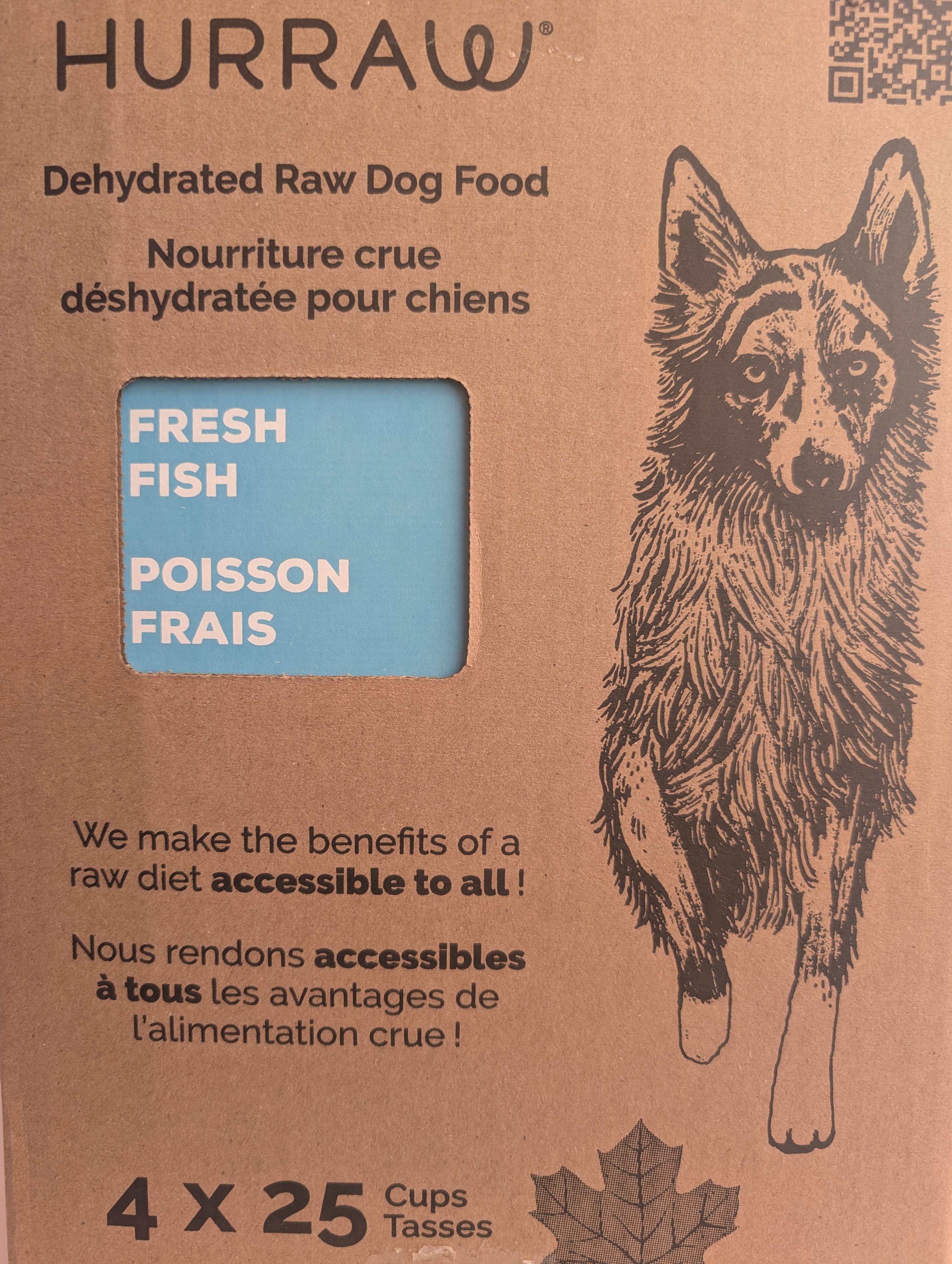 HURRAW Dehydrated Raw Dog Food Fresh Fish 10kg