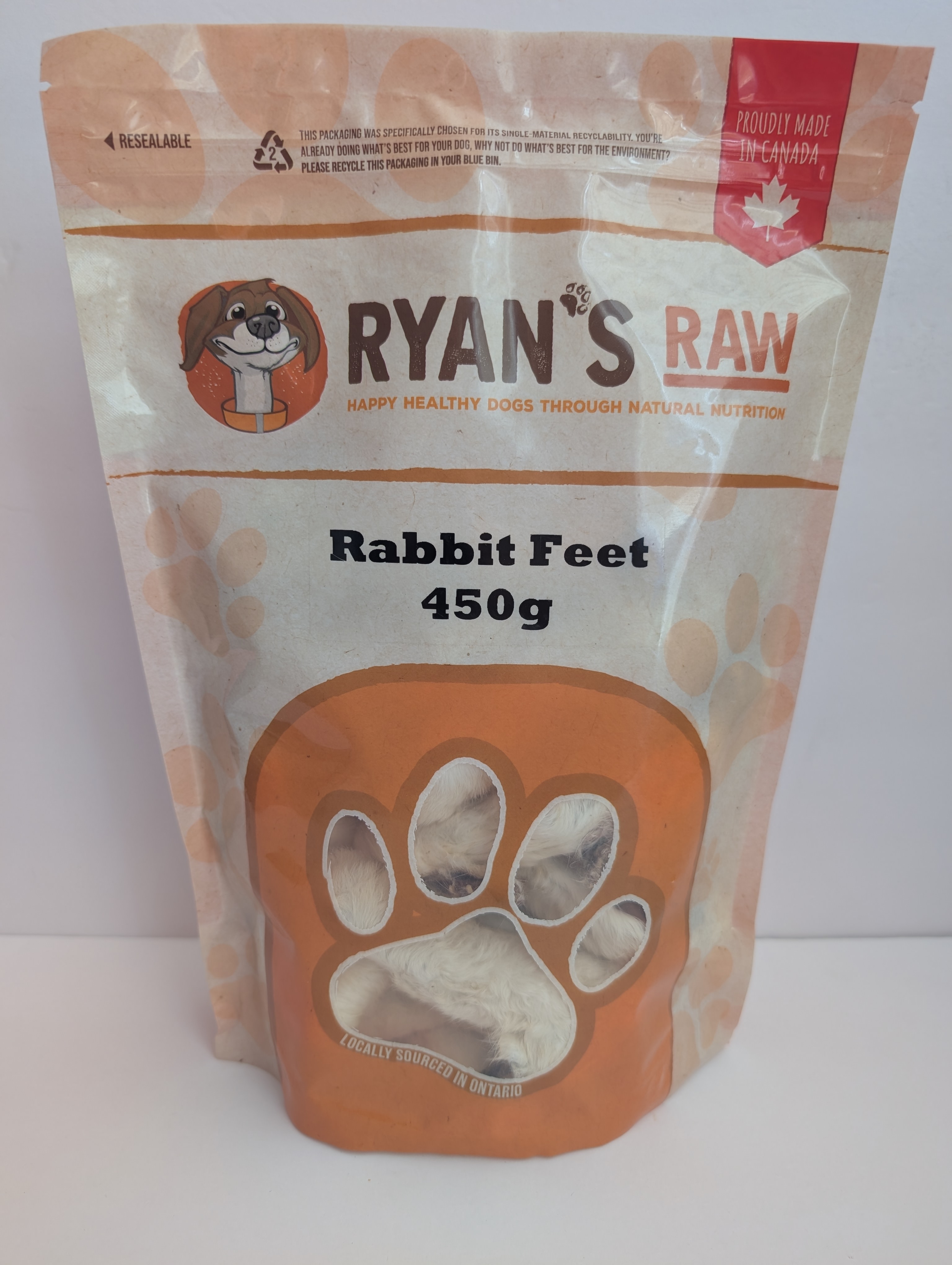 Rabbit Feet - Dehydrated - 450g