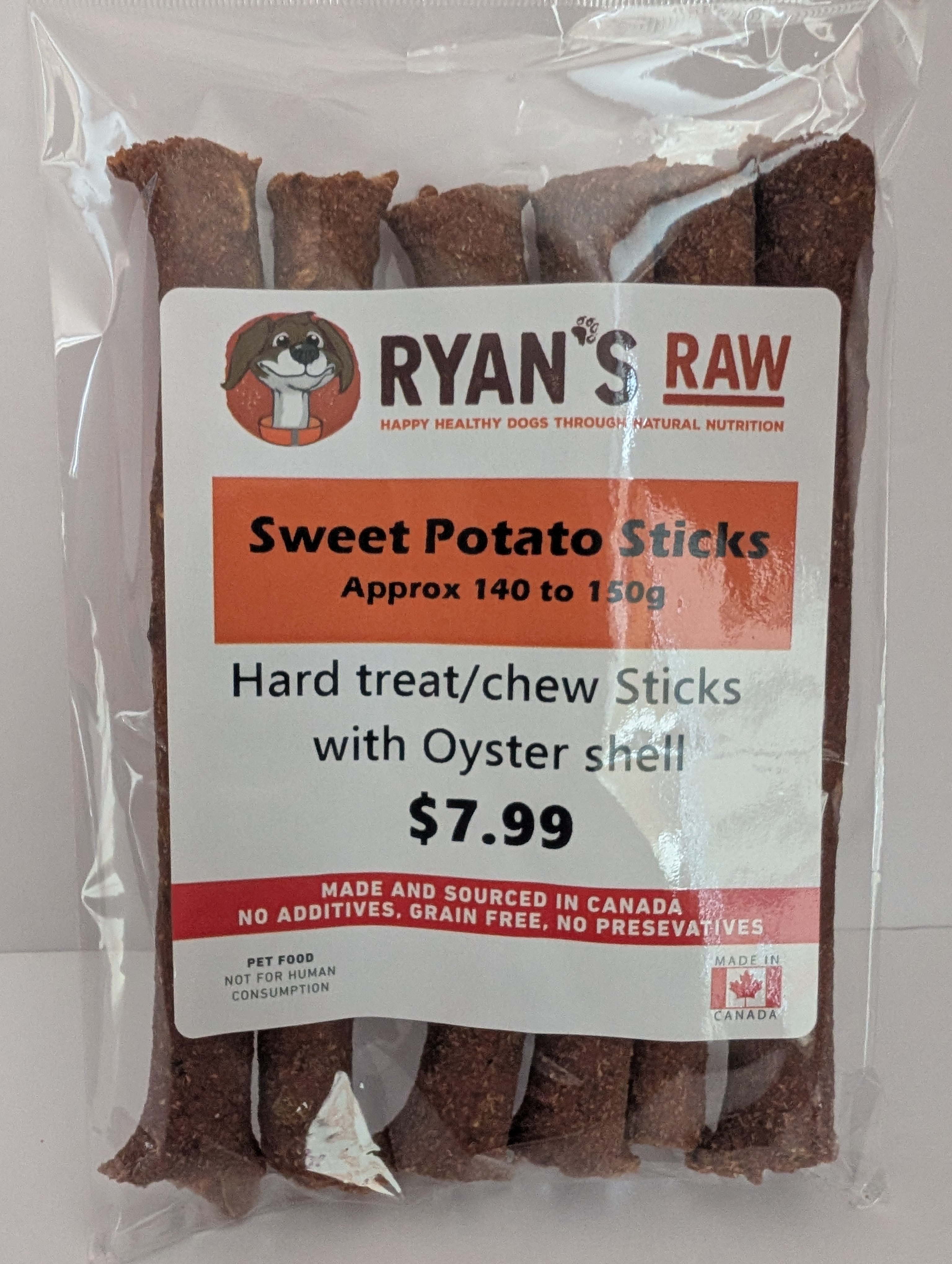 Sweet Potato with Oyster Shell Sticks - 6pk