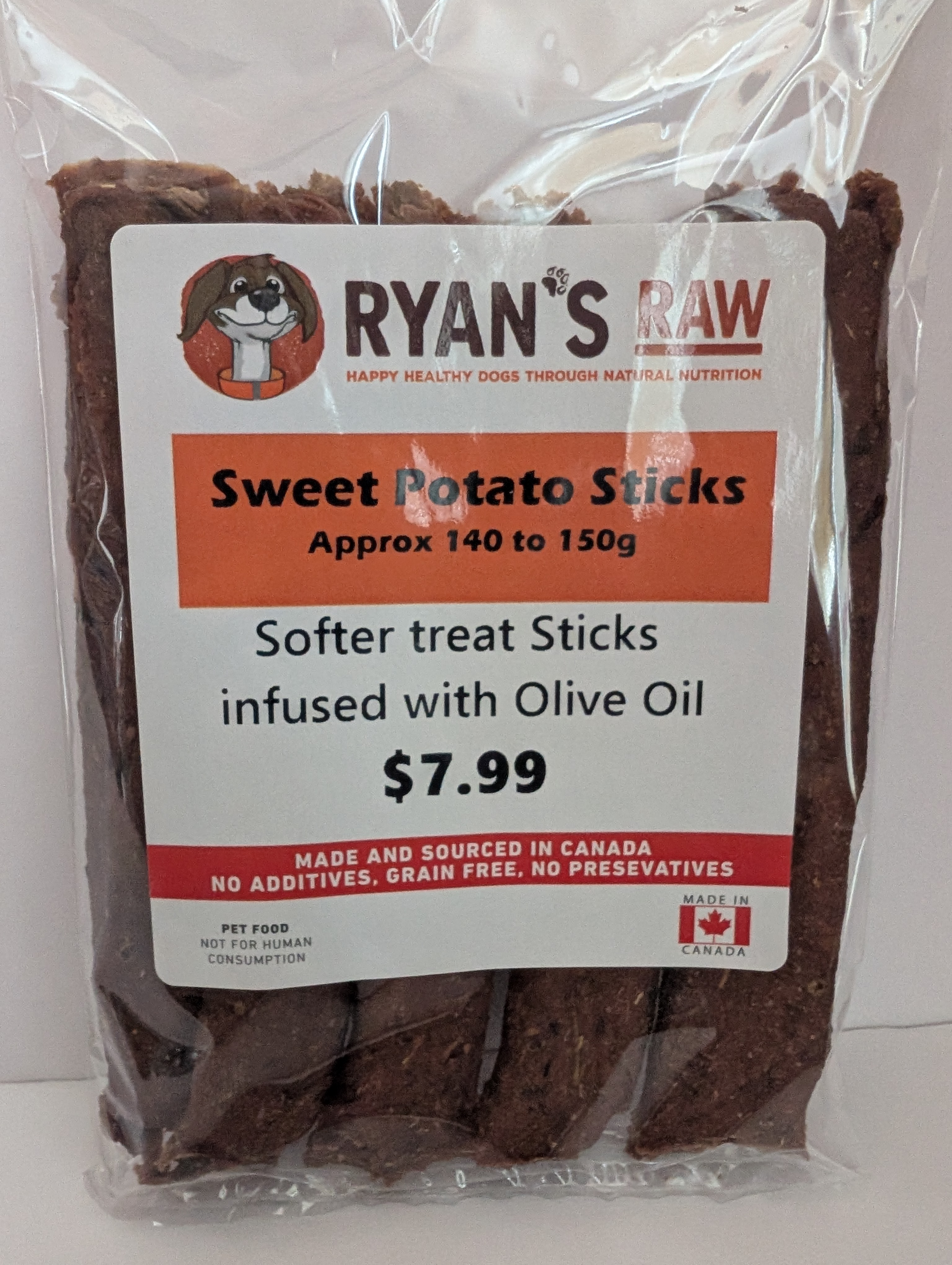 Sweet Potato infused with Olive Oil Sticks - 6pk