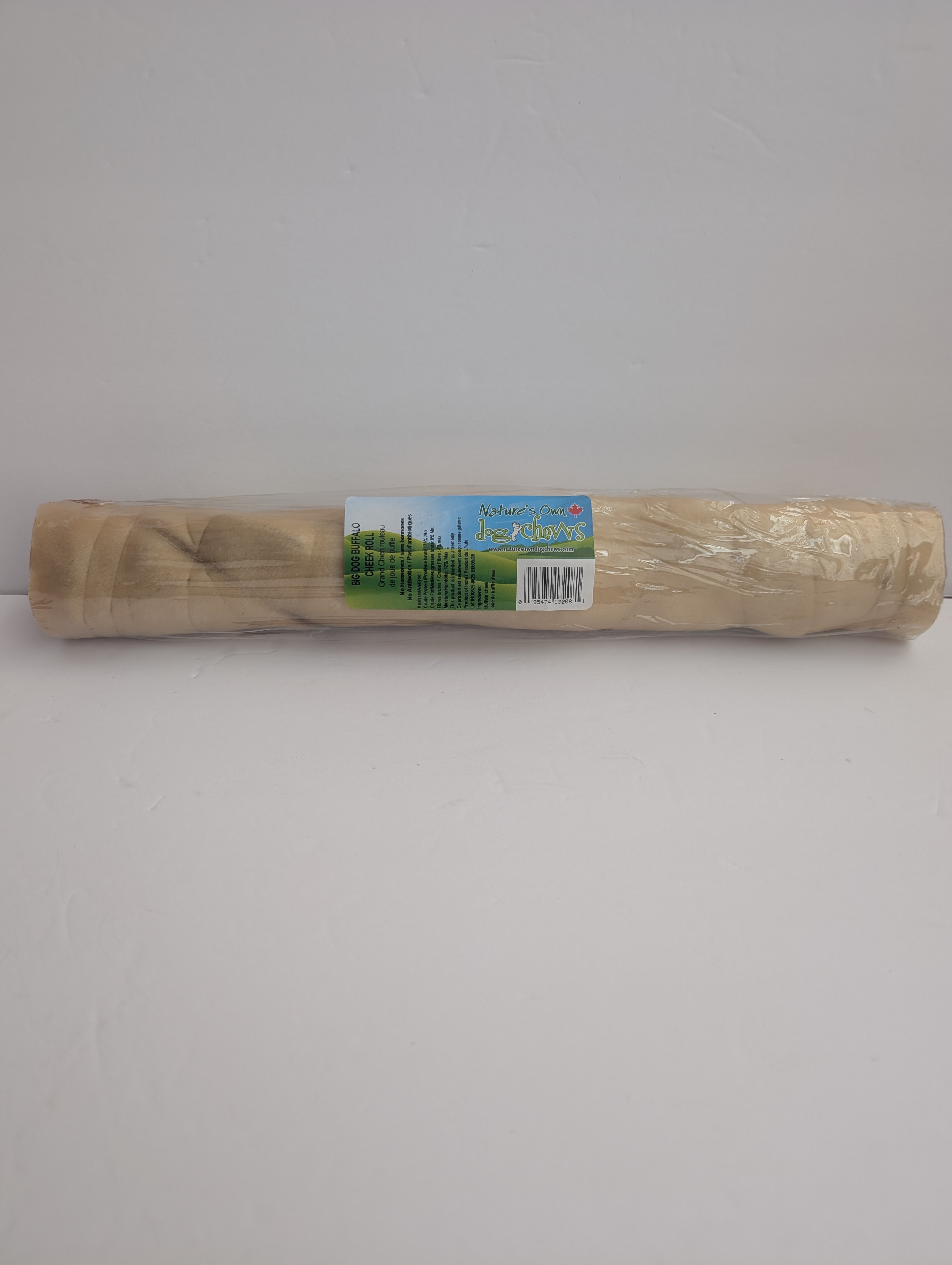 Natures Own XL Buffalo Cheek Roll - 18 inches long