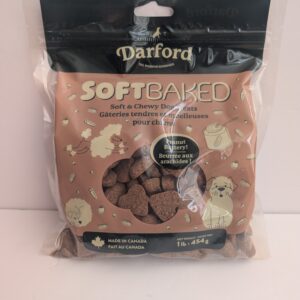 Darford Peanut Buttery Premium Soft Baked Dog Treats 1lb Bag