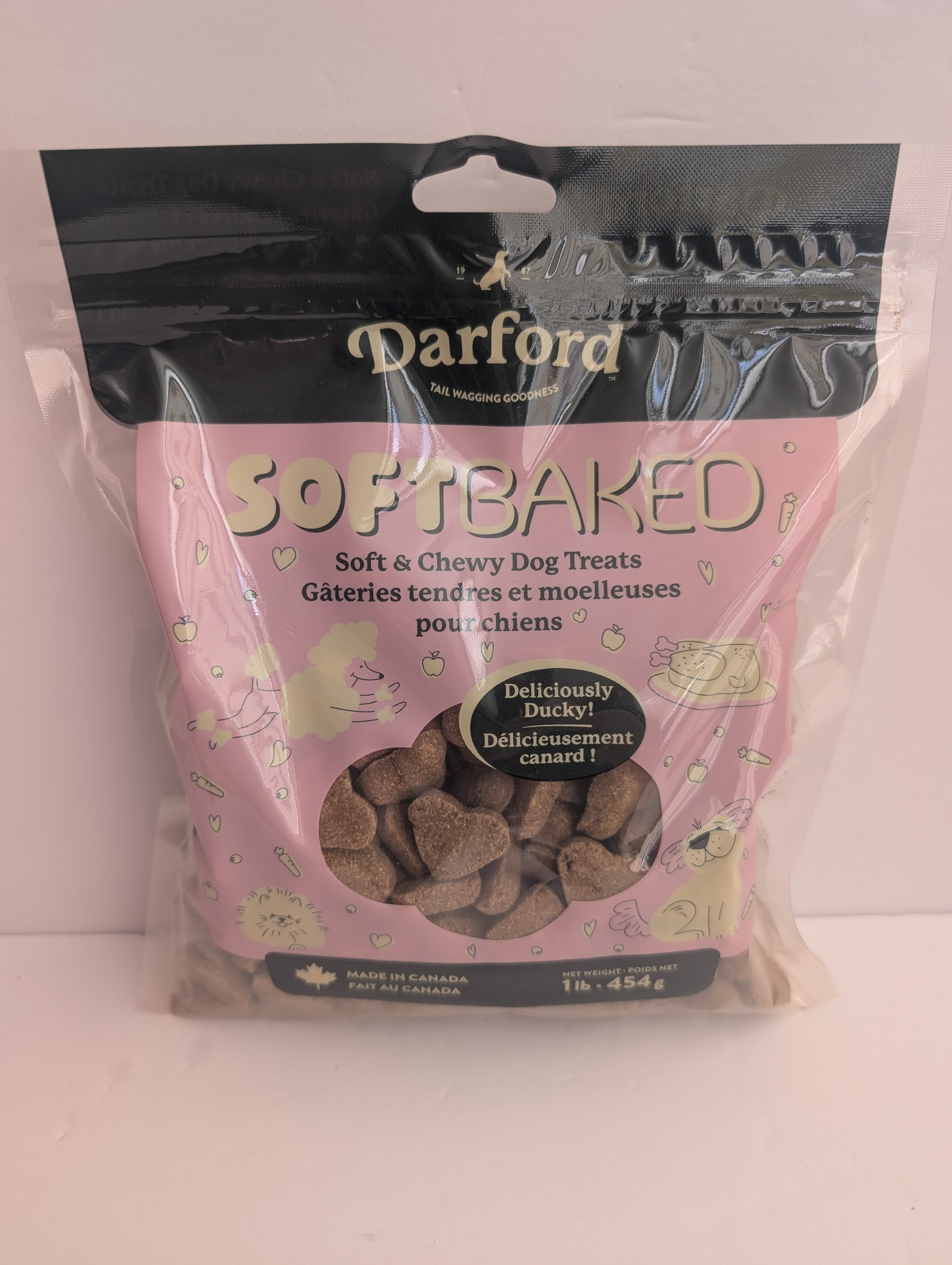 Darford Deliciously Ducky Premium Soft Baked Dog Treats 1lb Bag