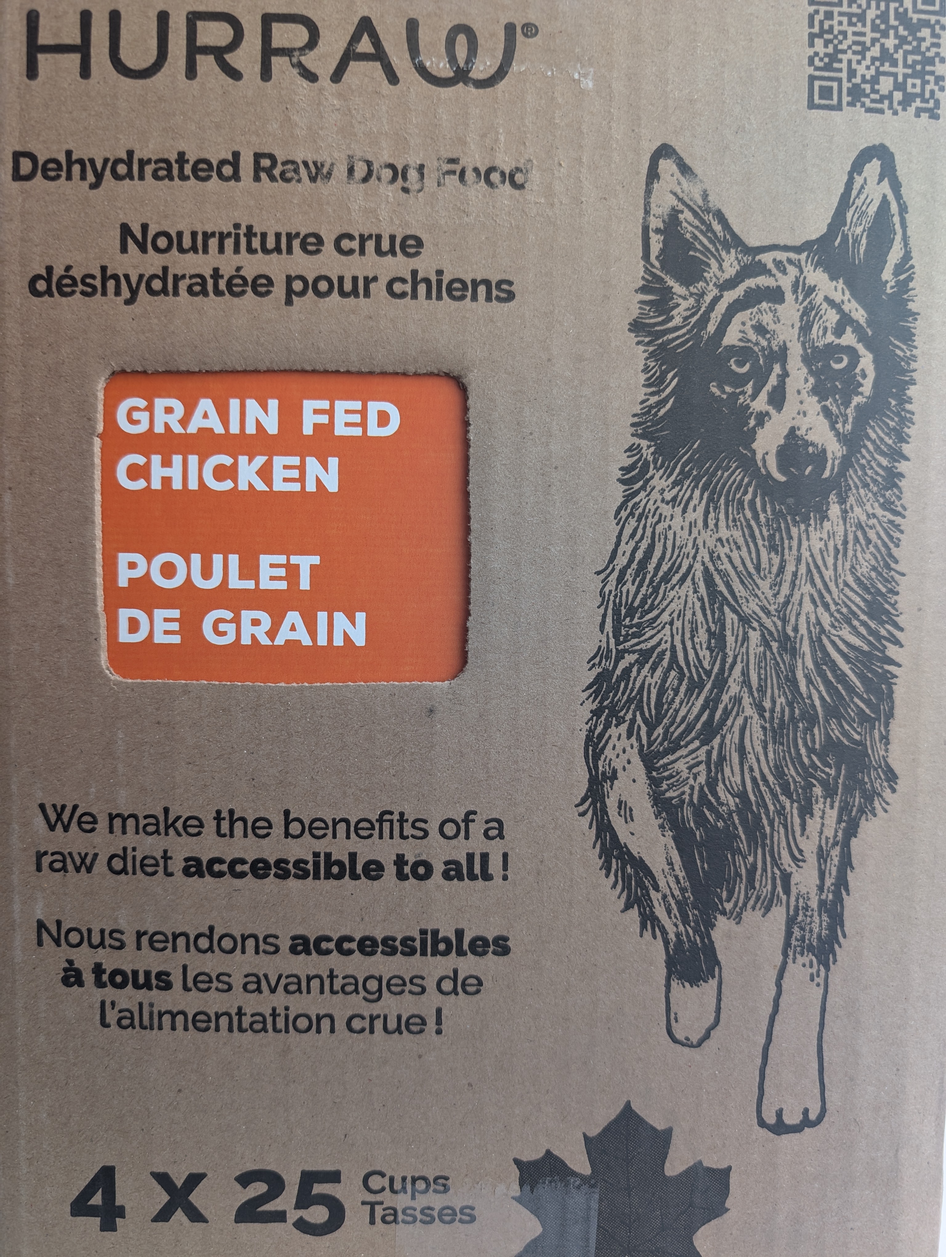 HURRAW Dehydrated Raw Dog Food Grain Fed Chicken 10kg