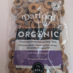Darford Sweet Potato ORGANIC Premium Oven Baked Dog Treats 1lb Bag