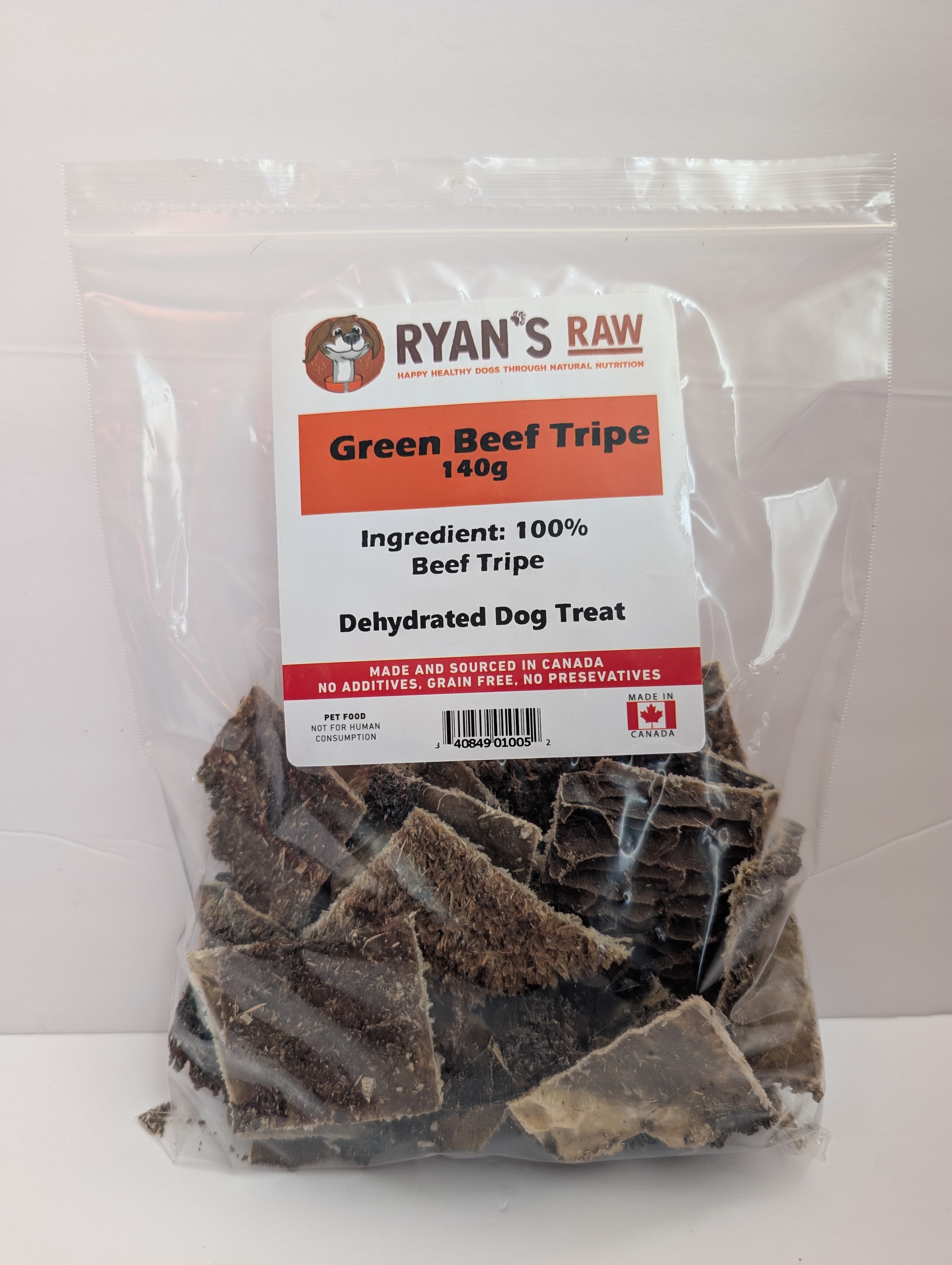 Beef Tripe Squares - 140g Bag