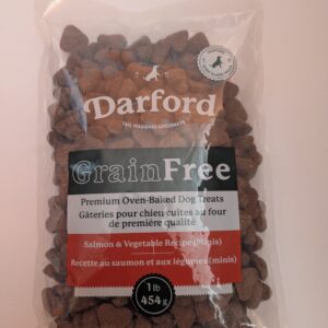 Darford Salmon & Vegetable Grain Free Premium Oven Baked Dog Treats 1lb Bag