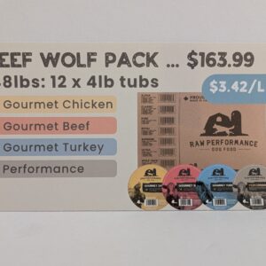 Beef Wolf Pack 48lbs (2 x 24lb cases)