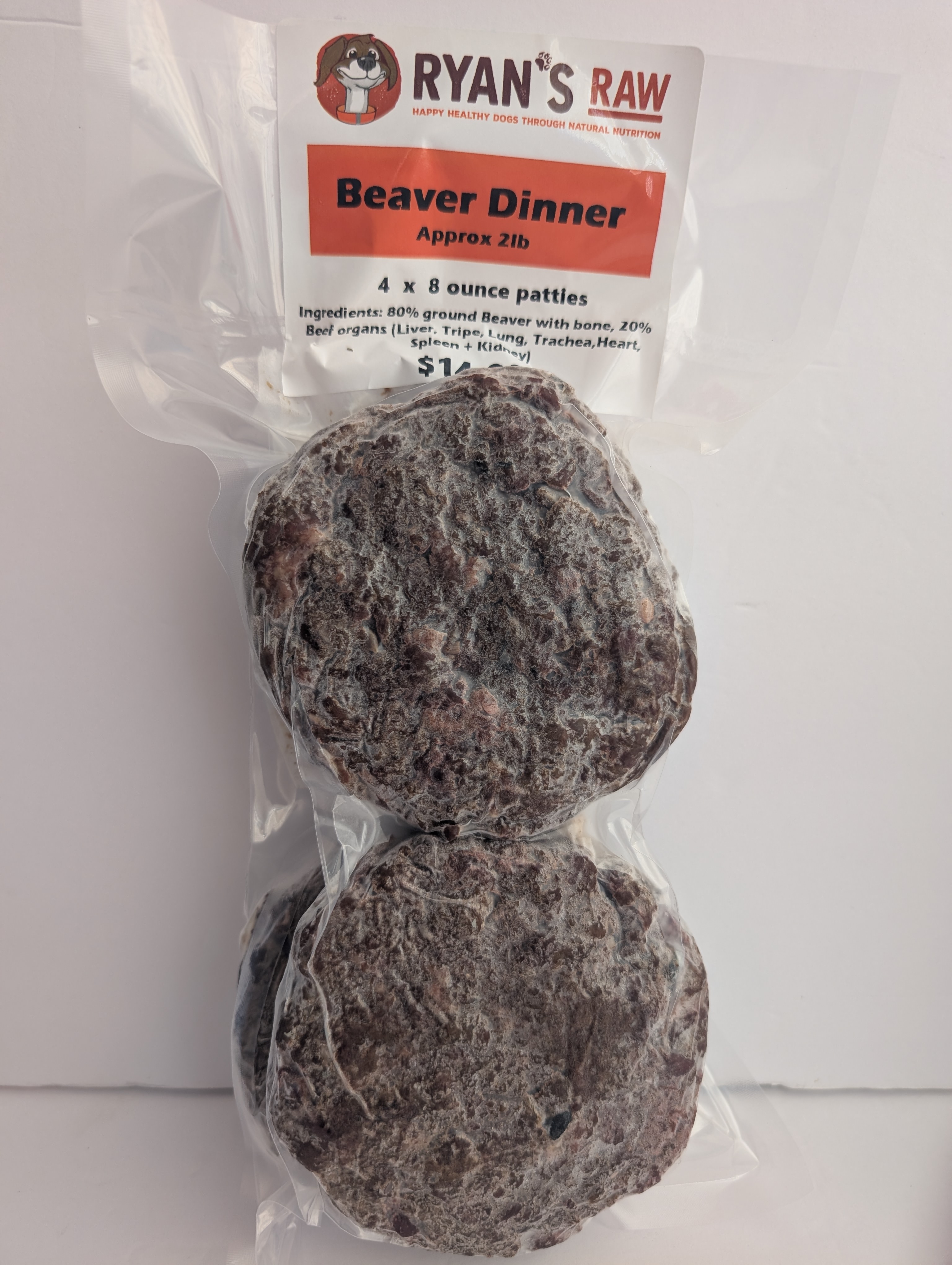 Beaver Dinner - 8 ounce patties 4 pack